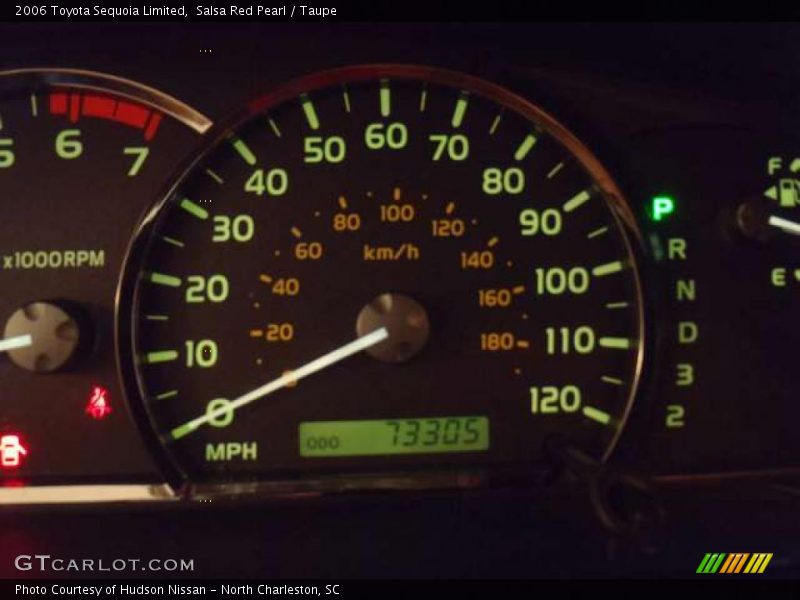 Salsa Red Pearl / Taupe 2006 Toyota Sequoia Limited