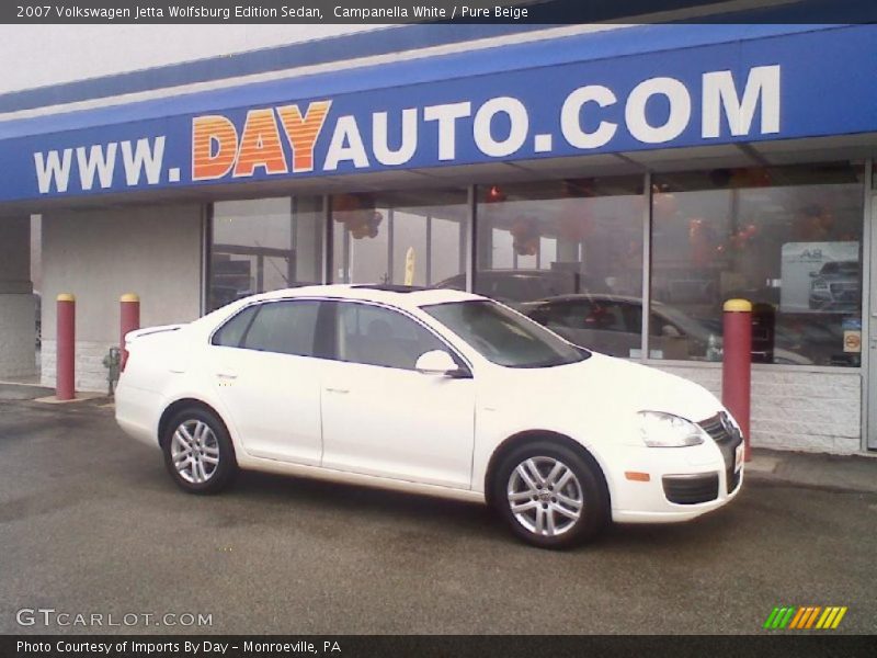 Campanella White / Pure Beige 2007 Volkswagen Jetta Wolfsburg Edition Sedan