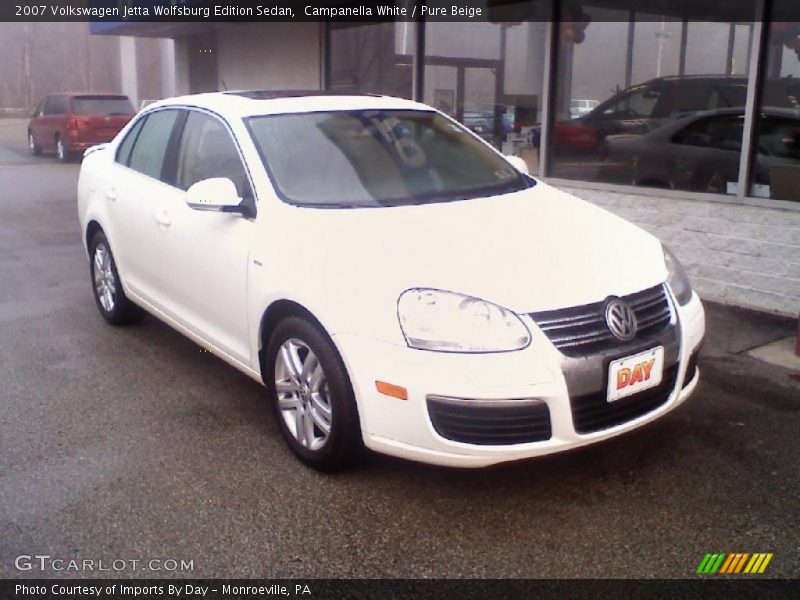 Campanella White / Pure Beige 2007 Volkswagen Jetta Wolfsburg Edition Sedan