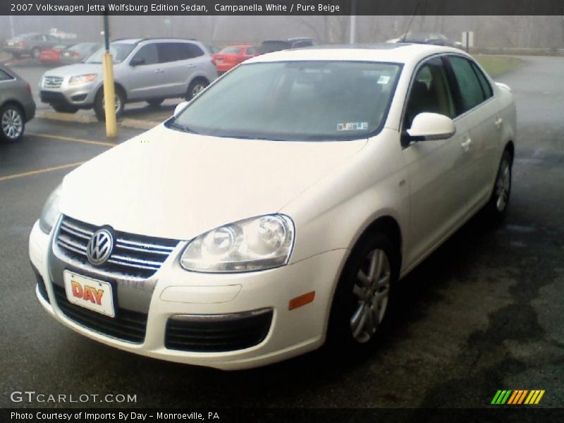 Campanella White / Pure Beige 2007 Volkswagen Jetta Wolfsburg Edition Sedan