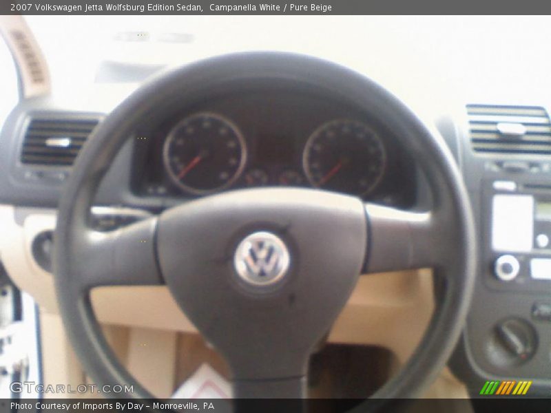 Campanella White / Pure Beige 2007 Volkswagen Jetta Wolfsburg Edition Sedan