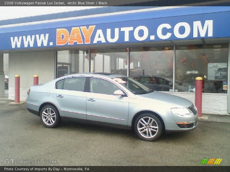 Arctic Blue Silver / Black 2008 Volkswagen Passat Lux Sedan