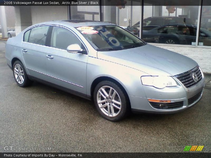 Arctic Blue Silver / Black 2008 Volkswagen Passat Lux Sedan