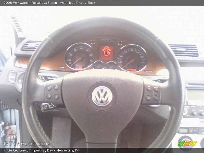 Arctic Blue Silver / Black 2008 Volkswagen Passat Lux Sedan