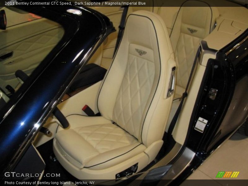  2011 Continental GTC Speed Magnolia/Imperial Blue Interior