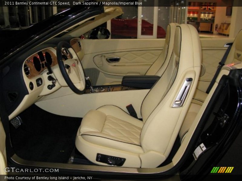  2011 Continental GTC Speed Magnolia/Imperial Blue Interior