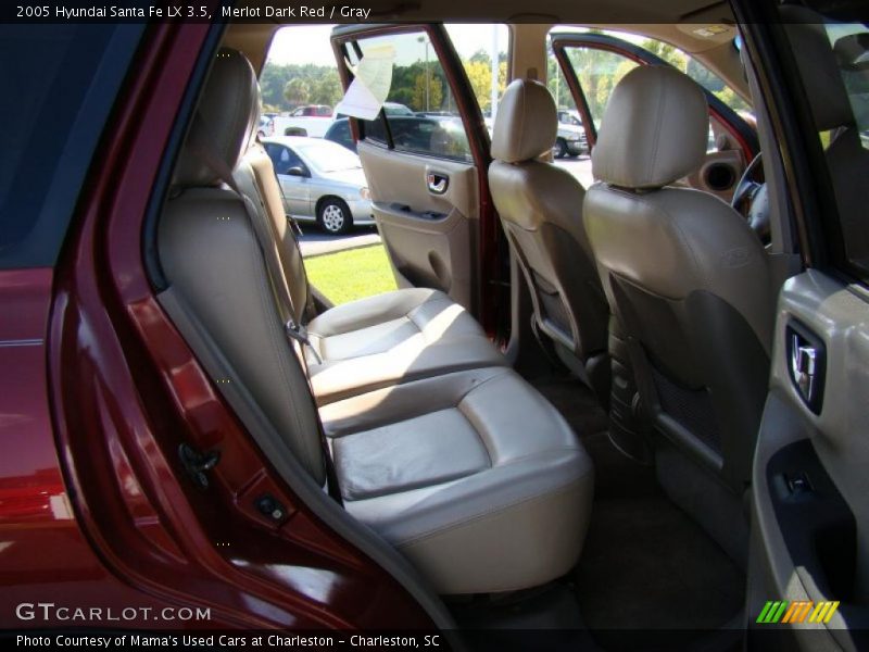Merlot Dark Red / Gray 2005 Hyundai Santa Fe LX 3.5
