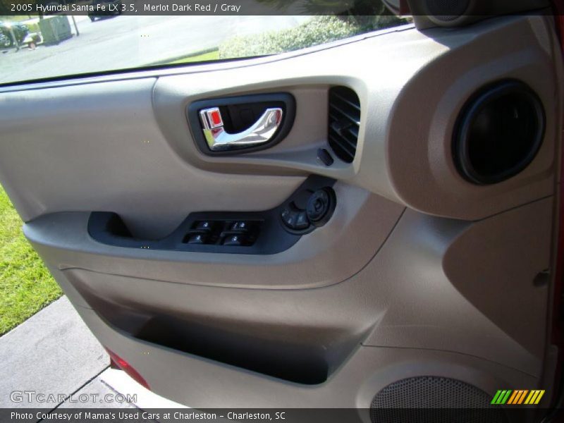 Merlot Dark Red / Gray 2005 Hyundai Santa Fe LX 3.5