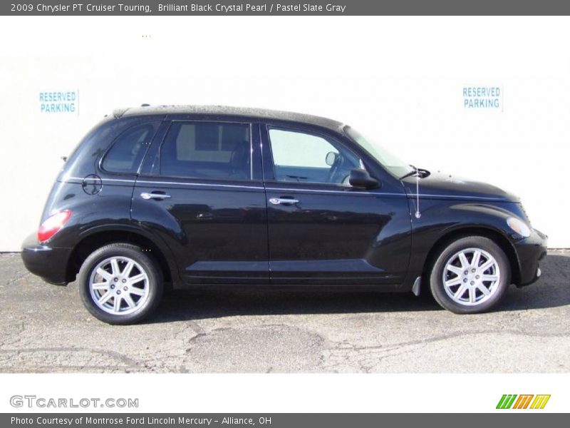 Brilliant Black Crystal Pearl / Pastel Slate Gray 2009 Chrysler PT Cruiser Touring