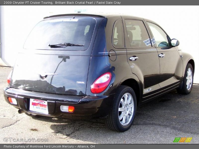 Brilliant Black Crystal Pearl / Pastel Slate Gray 2009 Chrysler PT Cruiser Touring