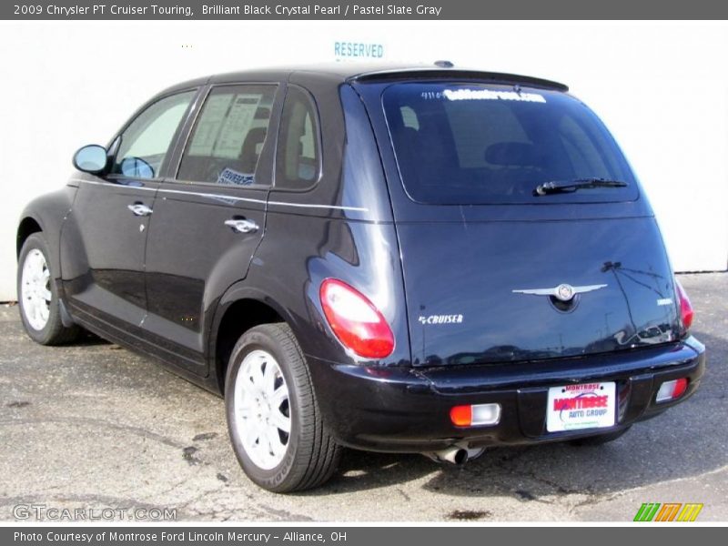 Brilliant Black Crystal Pearl / Pastel Slate Gray 2009 Chrysler PT Cruiser Touring