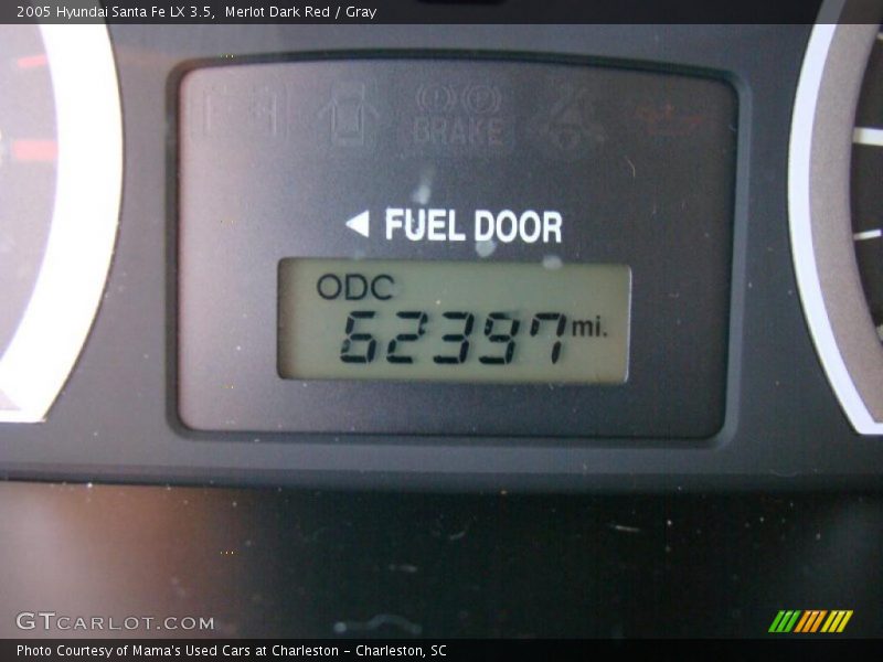 Merlot Dark Red / Gray 2005 Hyundai Santa Fe LX 3.5