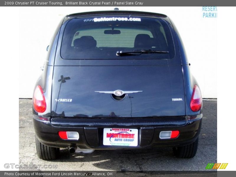 Brilliant Black Crystal Pearl / Pastel Slate Gray 2009 Chrysler PT Cruiser Touring