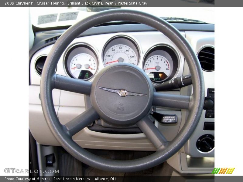 Brilliant Black Crystal Pearl / Pastel Slate Gray 2009 Chrysler PT Cruiser Touring