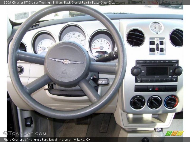 Brilliant Black Crystal Pearl / Pastel Slate Gray 2009 Chrysler PT Cruiser Touring