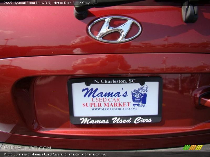 Merlot Dark Red / Gray 2005 Hyundai Santa Fe LX 3.5