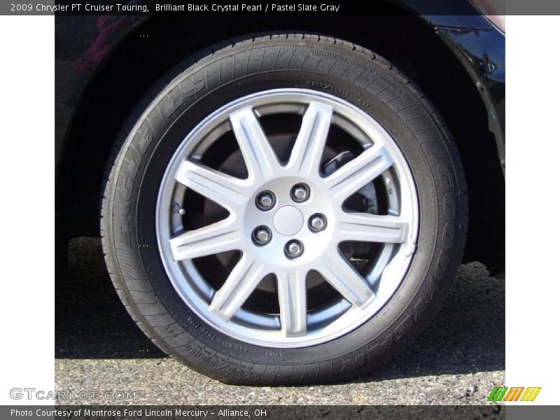 Brilliant Black Crystal Pearl / Pastel Slate Gray 2009 Chrysler PT Cruiser Touring