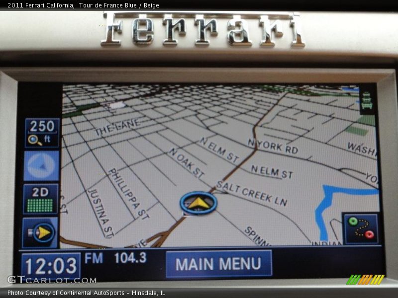 Navigation of 2011 California 