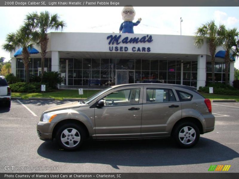 Light Khaki Metallic / Pastel Pebble Beige 2008 Dodge Caliber SE