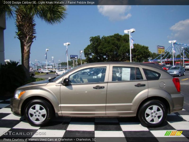 Light Khaki Metallic / Pastel Pebble Beige 2008 Dodge Caliber SE