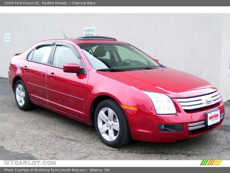Redfire Metallic / Charcoal Black 2009 Ford Fusion SE