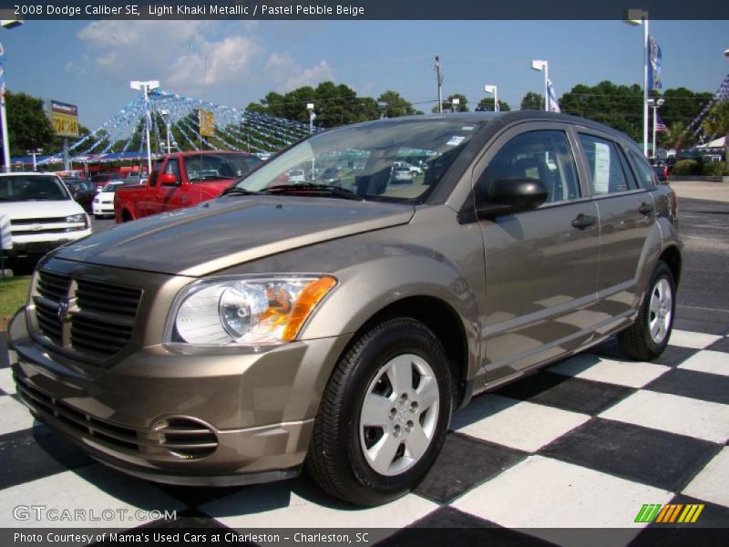 Light Khaki Metallic / Pastel Pebble Beige 2008 Dodge Caliber SE