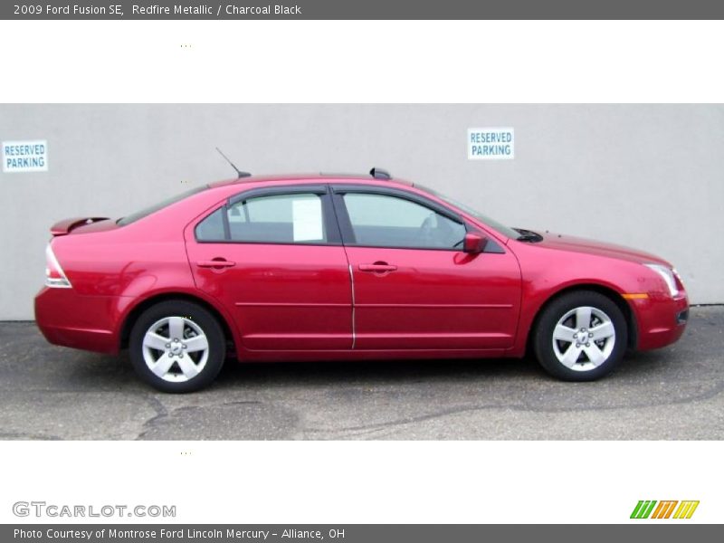Redfire Metallic / Charcoal Black 2009 Ford Fusion SE