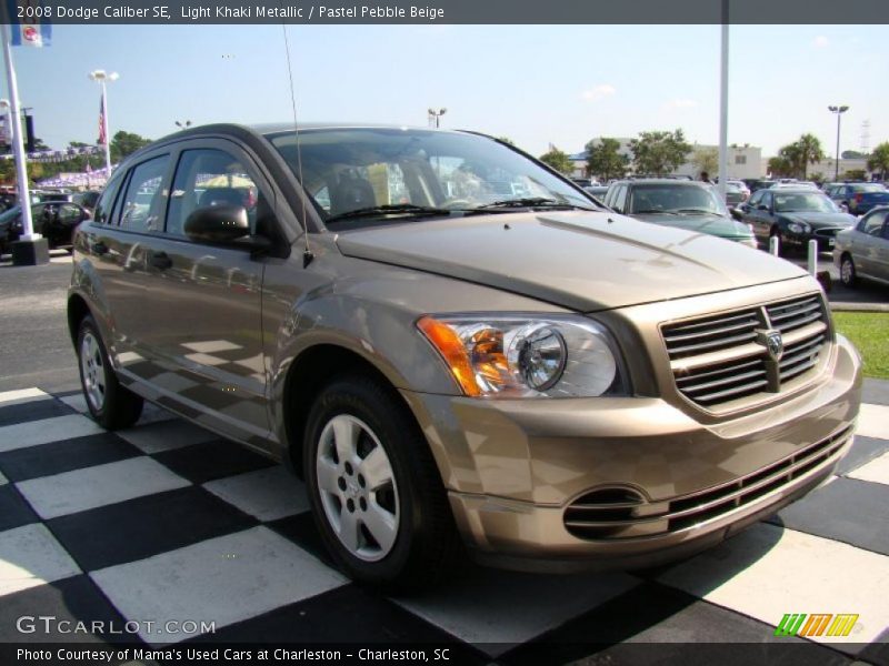 Light Khaki Metallic / Pastel Pebble Beige 2008 Dodge Caliber SE