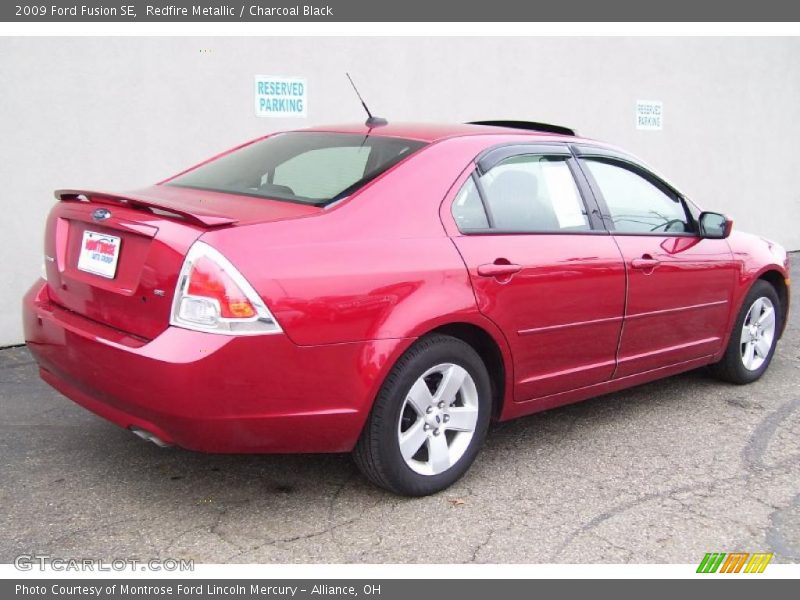 Redfire Metallic / Charcoal Black 2009 Ford Fusion SE