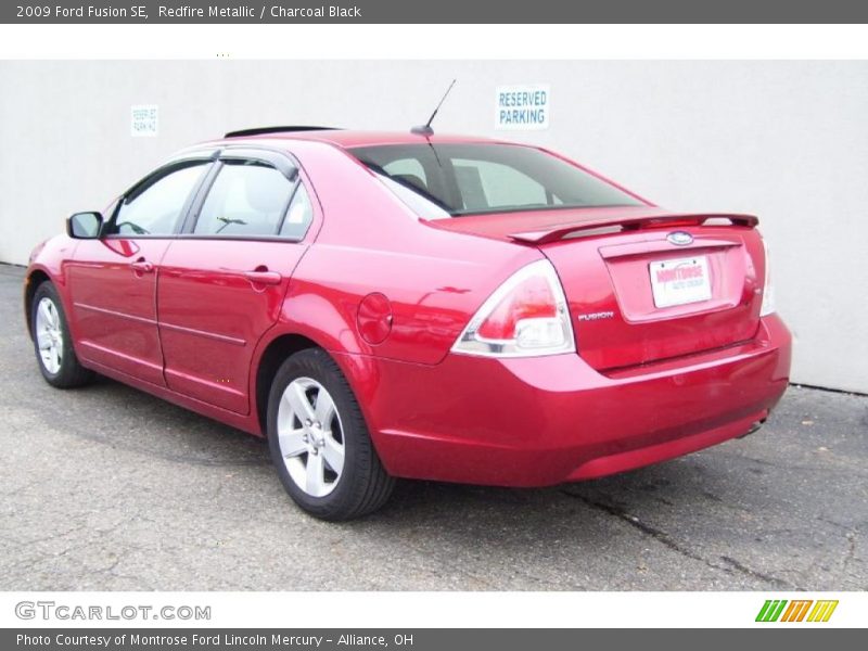 Redfire Metallic / Charcoal Black 2009 Ford Fusion SE