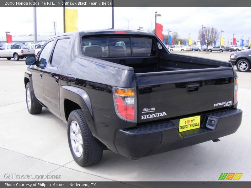 Nighthawk Black Pearl / Beige 2006 Honda Ridgeline RTL