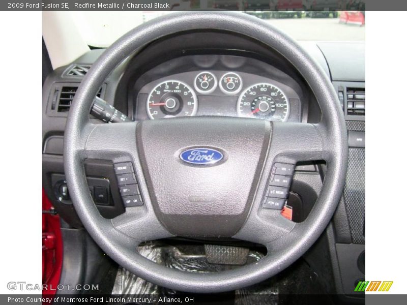 Redfire Metallic / Charcoal Black 2009 Ford Fusion SE
