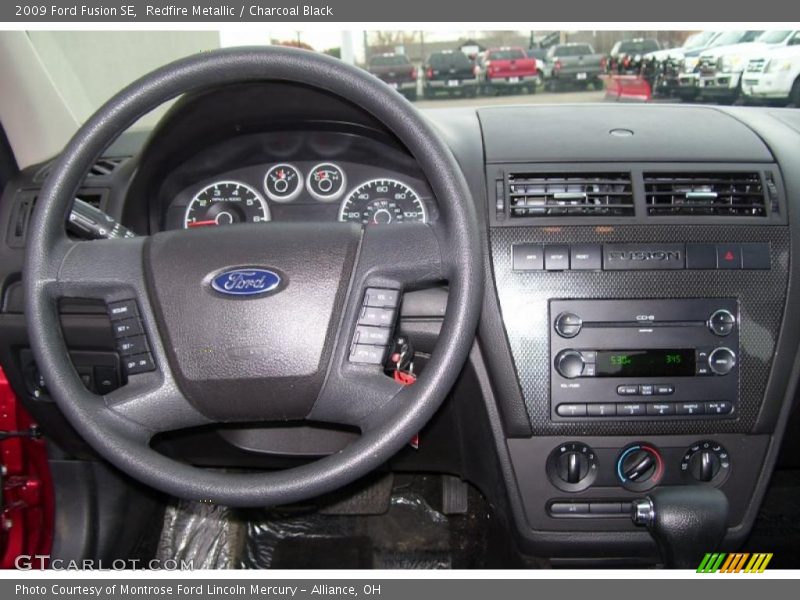 Redfire Metallic / Charcoal Black 2009 Ford Fusion SE