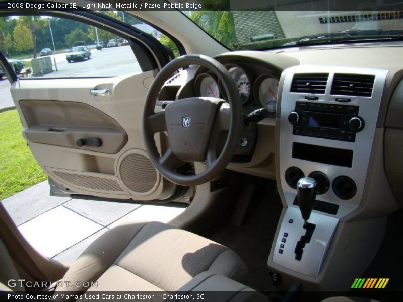 Light Khaki Metallic / Pastel Pebble Beige 2008 Dodge Caliber SE