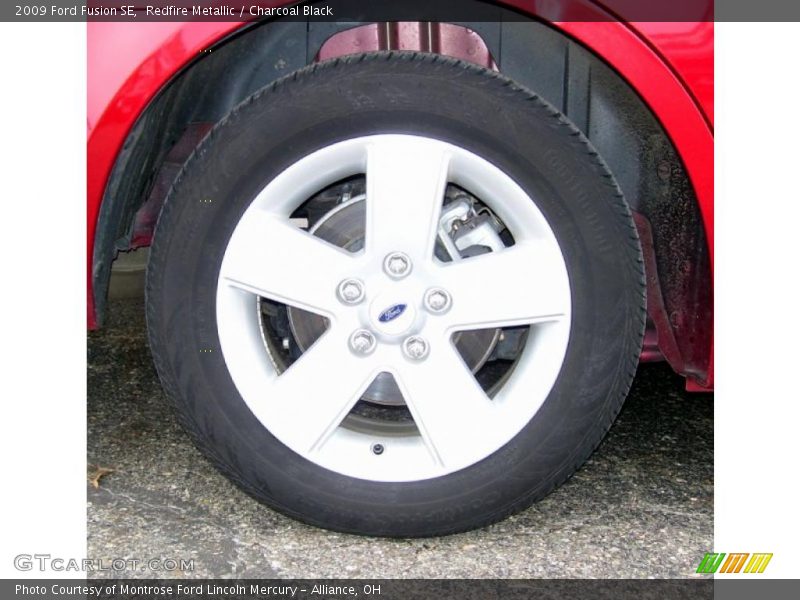 Redfire Metallic / Charcoal Black 2009 Ford Fusion SE