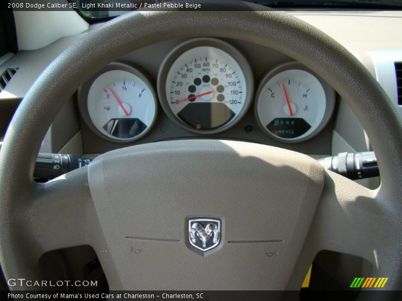 Light Khaki Metallic / Pastel Pebble Beige 2008 Dodge Caliber SE