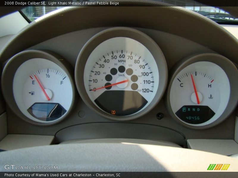 Light Khaki Metallic / Pastel Pebble Beige 2008 Dodge Caliber SE