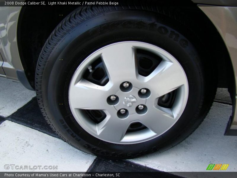 Light Khaki Metallic / Pastel Pebble Beige 2008 Dodge Caliber SE