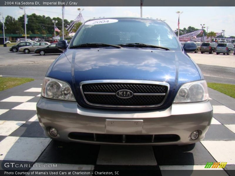 Imperial Blue / Gray 2004 Kia Sedona EX