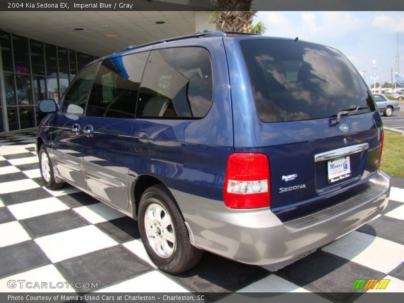 Imperial Blue / Gray 2004 Kia Sedona EX