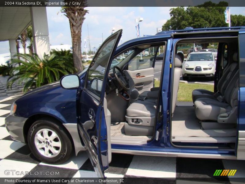Imperial Blue / Gray 2004 Kia Sedona EX