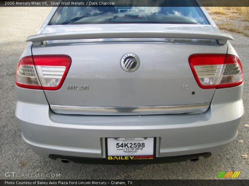 Silver Frost Metallic / Dark Charcoal 2006 Mercury Milan V6