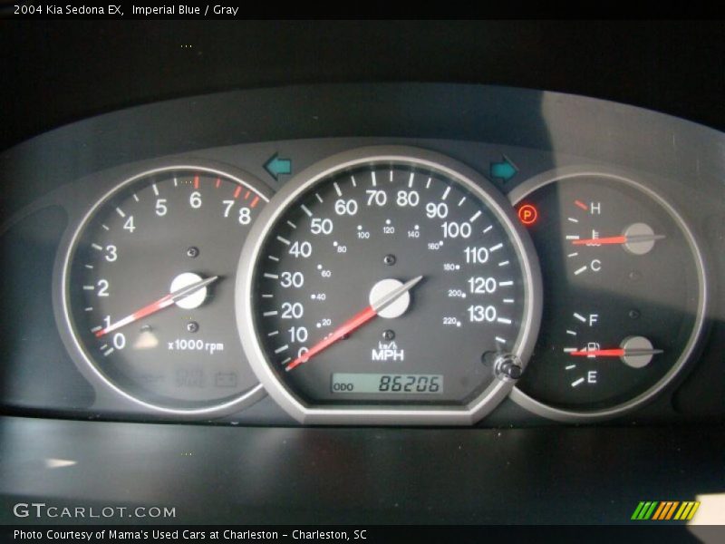 Imperial Blue / Gray 2004 Kia Sedona EX
