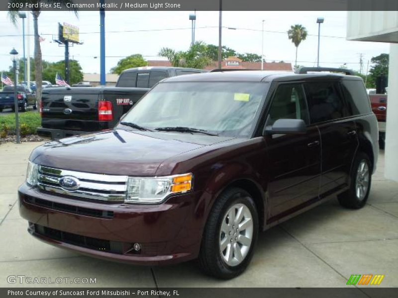 Cinnamon Metallic / Medium Light Stone 2009 Ford Flex SE