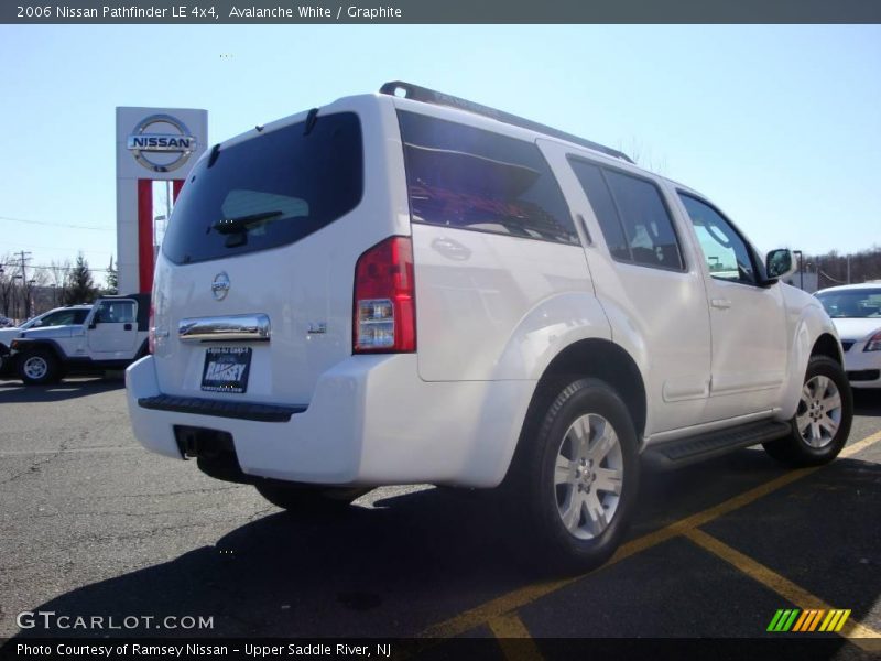 Avalanche White / Graphite 2006 Nissan Pathfinder LE 4x4