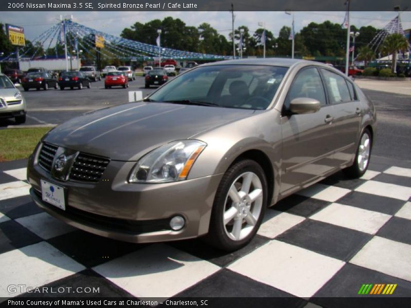 Spirited Bronze Pearl / Cafe Latte 2006 Nissan Maxima 3.5 SE