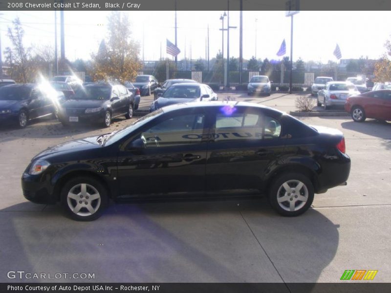 Black / Gray 2008 Chevrolet Cobalt LT Sedan