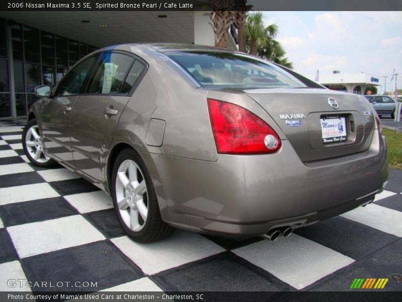 Spirited Bronze Pearl / Cafe Latte 2006 Nissan Maxima 3.5 SE