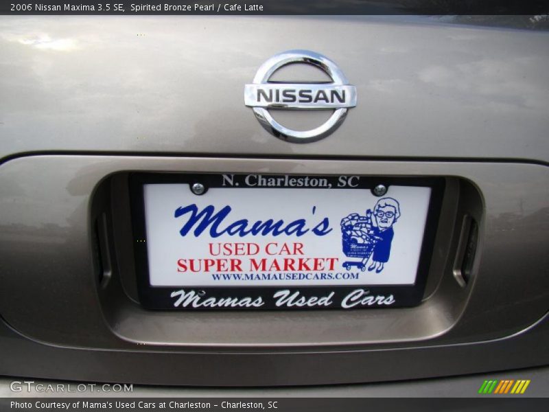 Spirited Bronze Pearl / Cafe Latte 2006 Nissan Maxima 3.5 SE