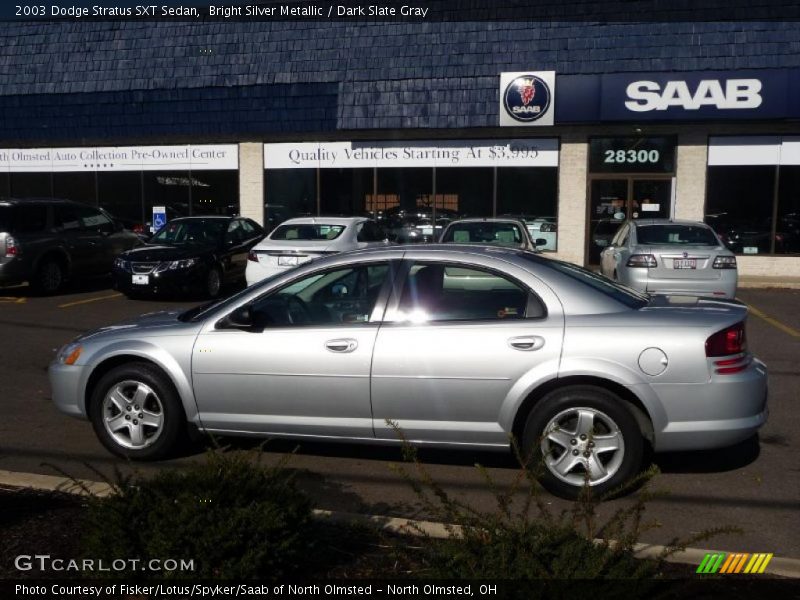 Bright Silver Metallic / Dark Slate Gray 2003 Dodge Stratus SXT Sedan